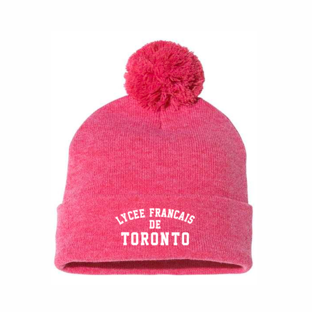 LFT Tuque with Pom-Pom - Heather Red